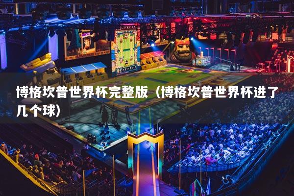 博格坎普世界杯完整版(博格坎普世界杯进了几个球)